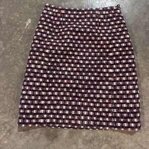 Brooks Brothers Multicolor Tweed Mini Skirt Size 0 Classic Cotton Blend